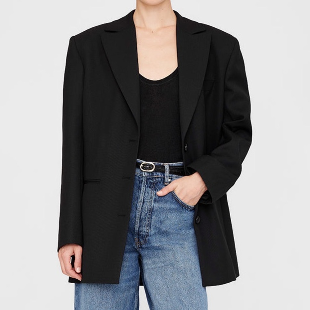Anine Bing Declan Blazer in Black